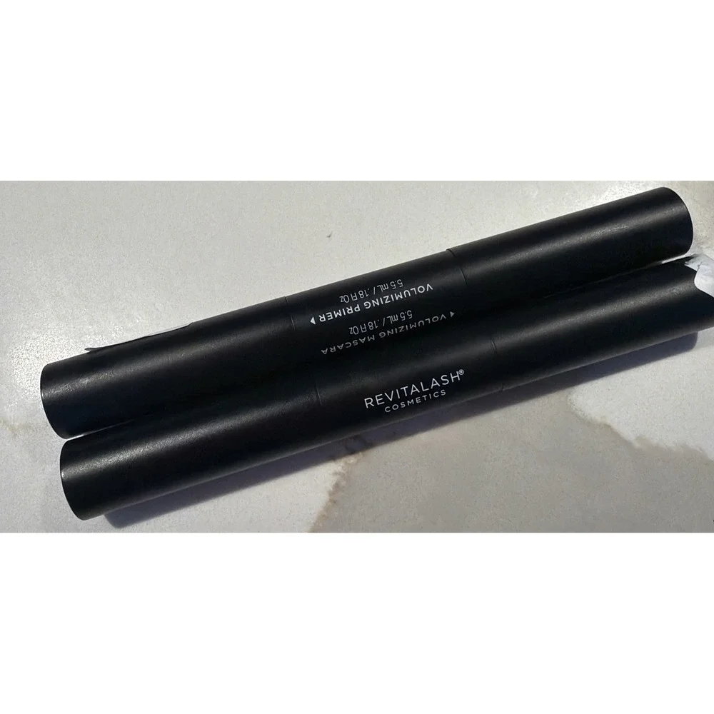 2 PACK OF Brand new Revitalash Mascara Black Double End Volume Set Primer No Box